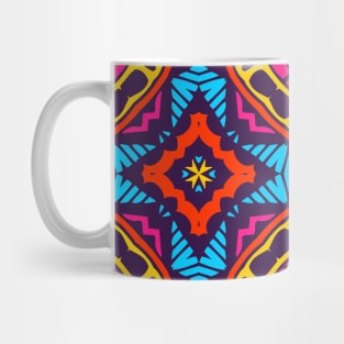 Colorful Oriental Rug Mandala Boho Pattern Mug